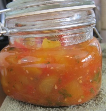 peach salsa