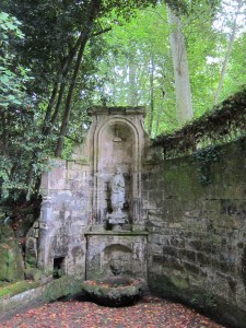 Hidden garden at Chateau La Riviere