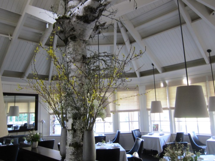 The stunning interior of 3 Michelin star Restaurant at Meadowood