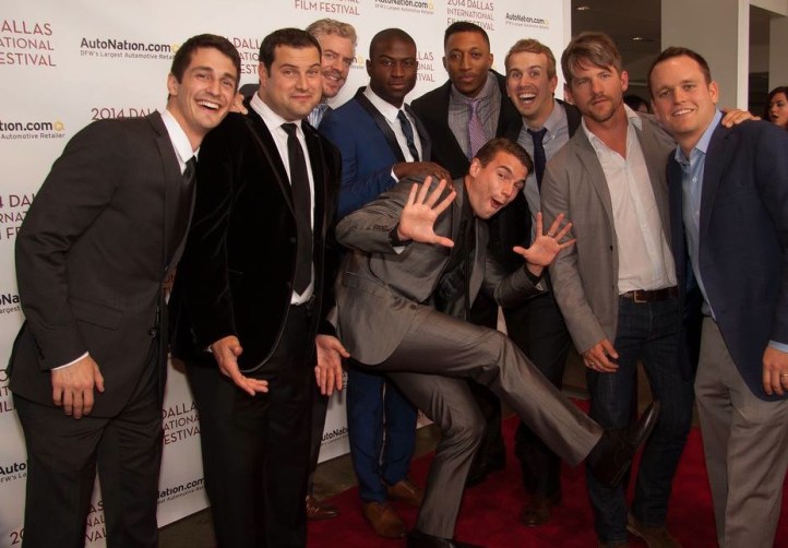 The cast of "Believe Me" with writer/director Will Bakke, writer Michael Allen and producer Alex Carroll at the 2014 Dallas International Film Festival premier