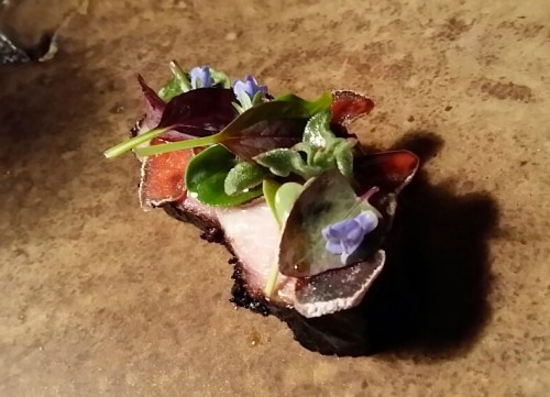 Pork Belly with Garden Flowers