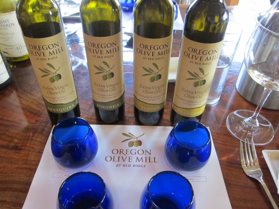 Blue Glass Olive Oil tasting at Red Ridge Farms