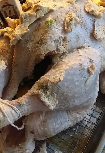 brined turkery precook
